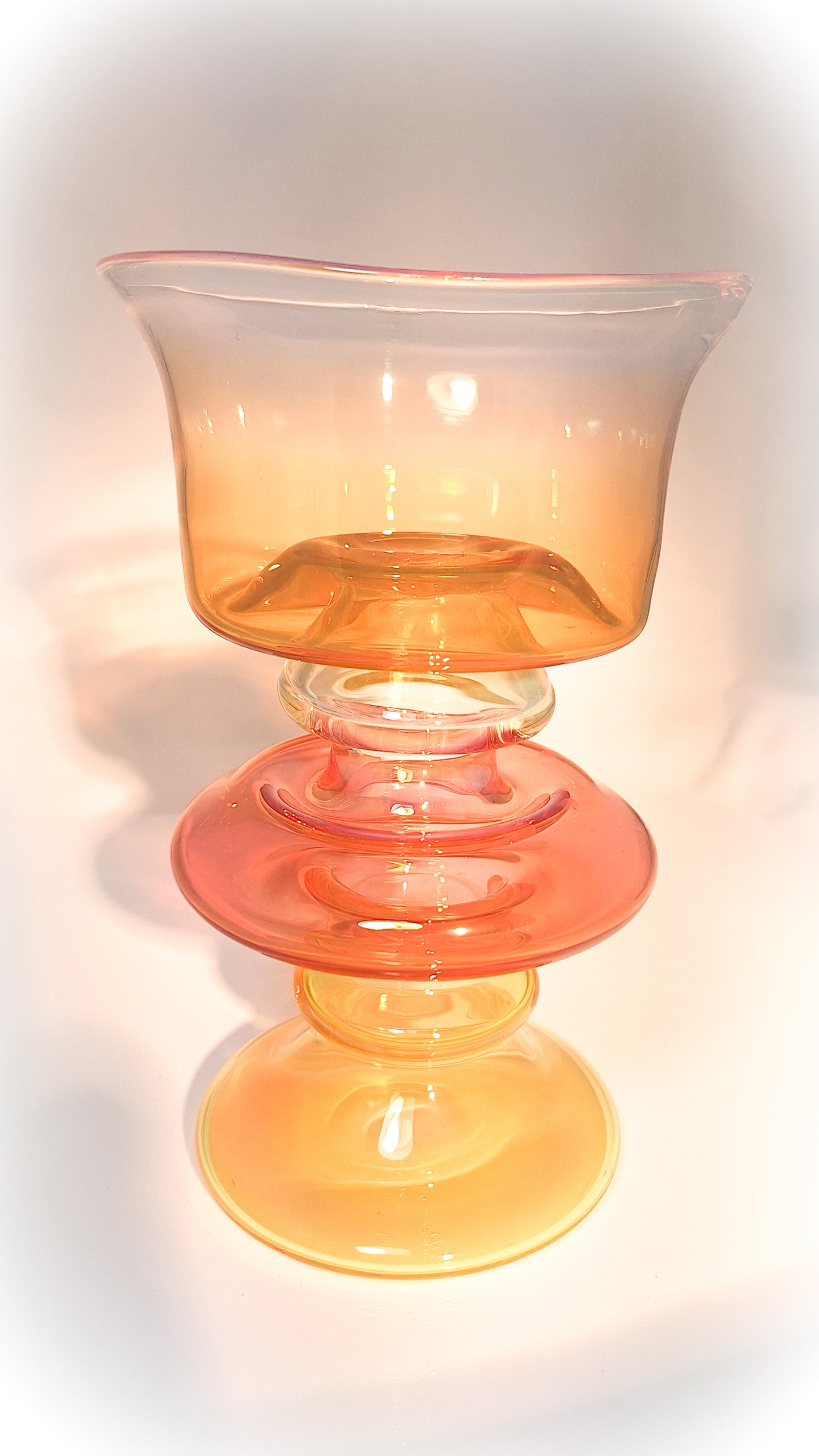 Gold & Silver Fume Vase